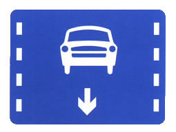 機動車車道標(biāo)志